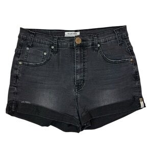 One Teaspoon Harlets Black High Rise Long Rise Fitted Twisted Cuff Hem Size 30